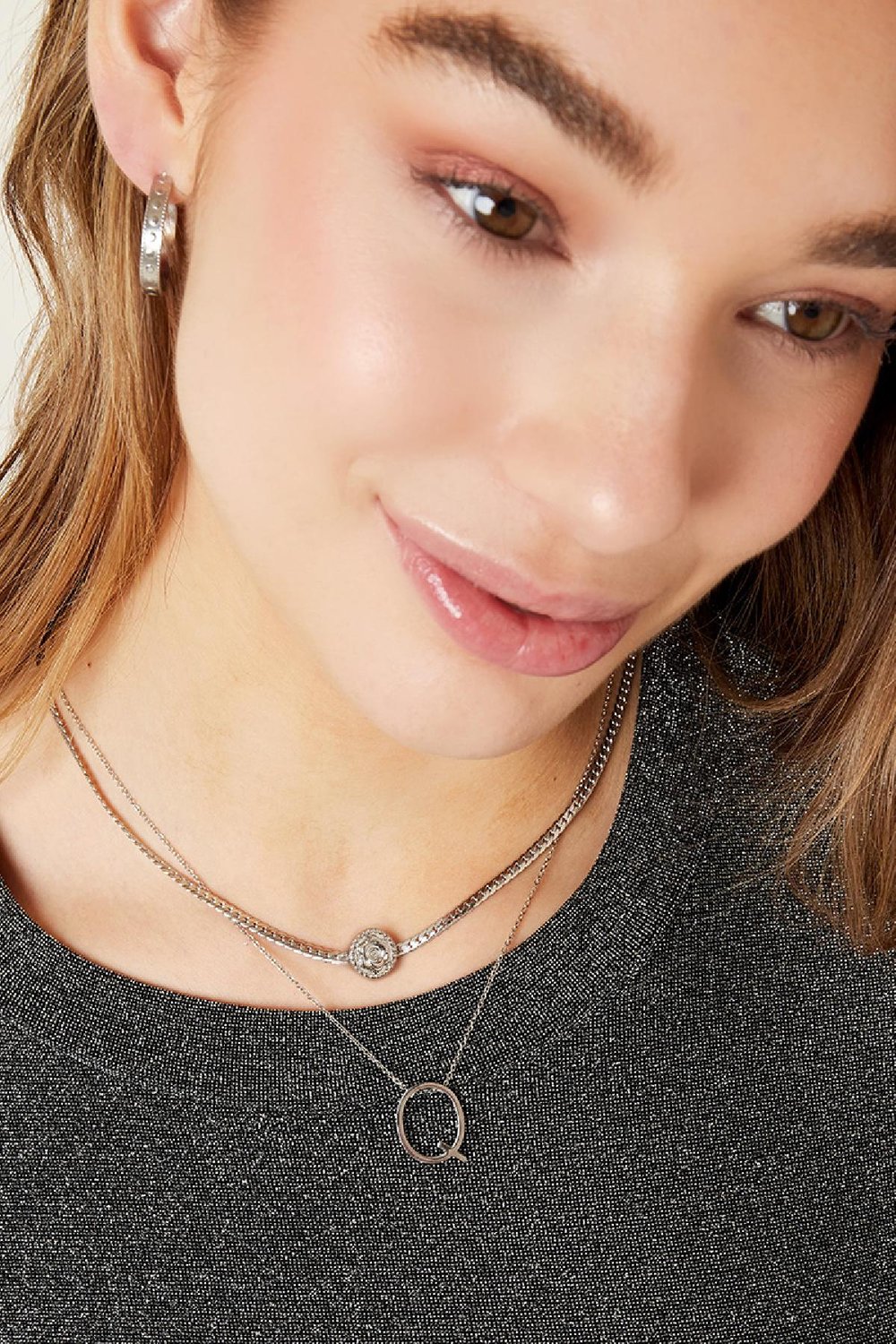 Halskette Rose Goldfarbe Edelstahl h5Bild2